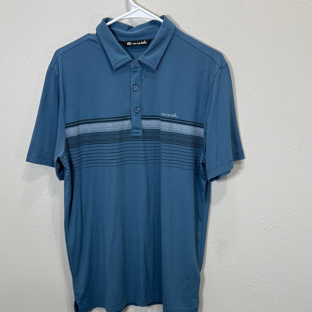Travis Mathew Men's Blue Polo‎ Shirt